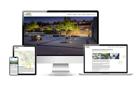 Websolutions für Campus Landschaft Erftstadt der Agentur Federmann und Kampcyzk design