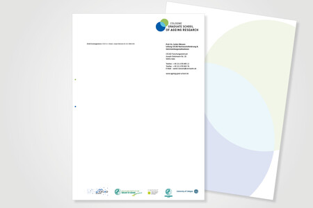Printmedien für Ageing Grad School der Agentur Federmann und Kampcyzk design
