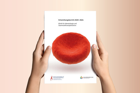 Printmedien für Klinik für Hämatologie und Stammzelltransplantation der Agentur Federmann und Kampcyzk design