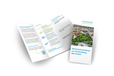 Printmedien für Klosterareal Pluggendorf der Agentur Federmann und Kampcyzk design