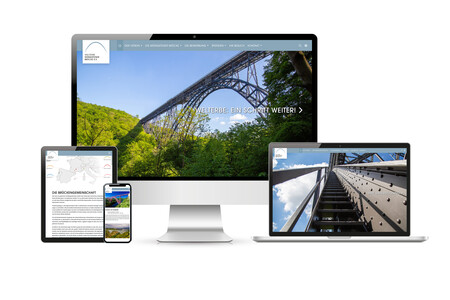 Websolutions für Welterbe Müngstener Brücke der Agentur Federmann und Kampcyzk design