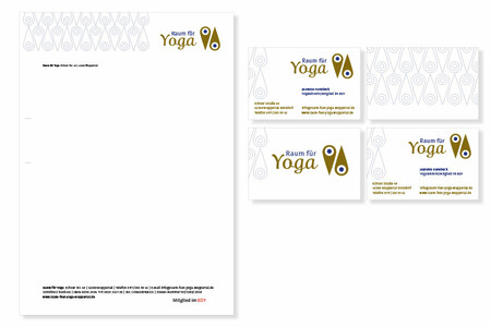 Printmedien für Raum für Yoga der Agentur Federmann und Kampcyzk design
