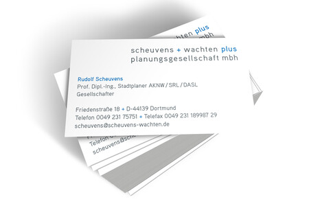 Printmedien für scheuvens + wachten plus der Agentur Federmann und Kampcyzk design