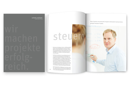 Printmedien für Schmitz.Reichard GmbH der Agentur Federmann und Kampcyzk design
