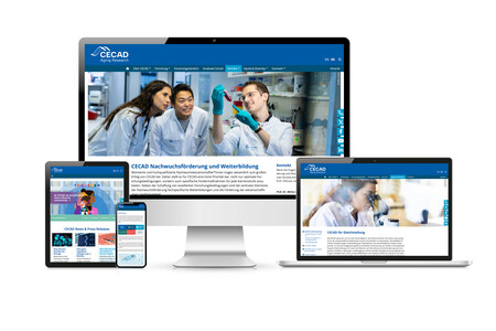 Design Exzellenzcluster CECAD der Agentur Federmann und Kampcyzk design
