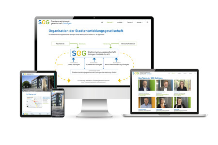 Websolutions für SEG Solingen der Agentur Federmann und Kampcyzk design