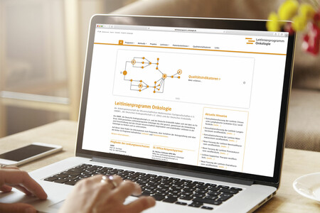 Websolutions für Leitlinienprogramm Onkologie der Agentur Federmann und Kampcyzk design